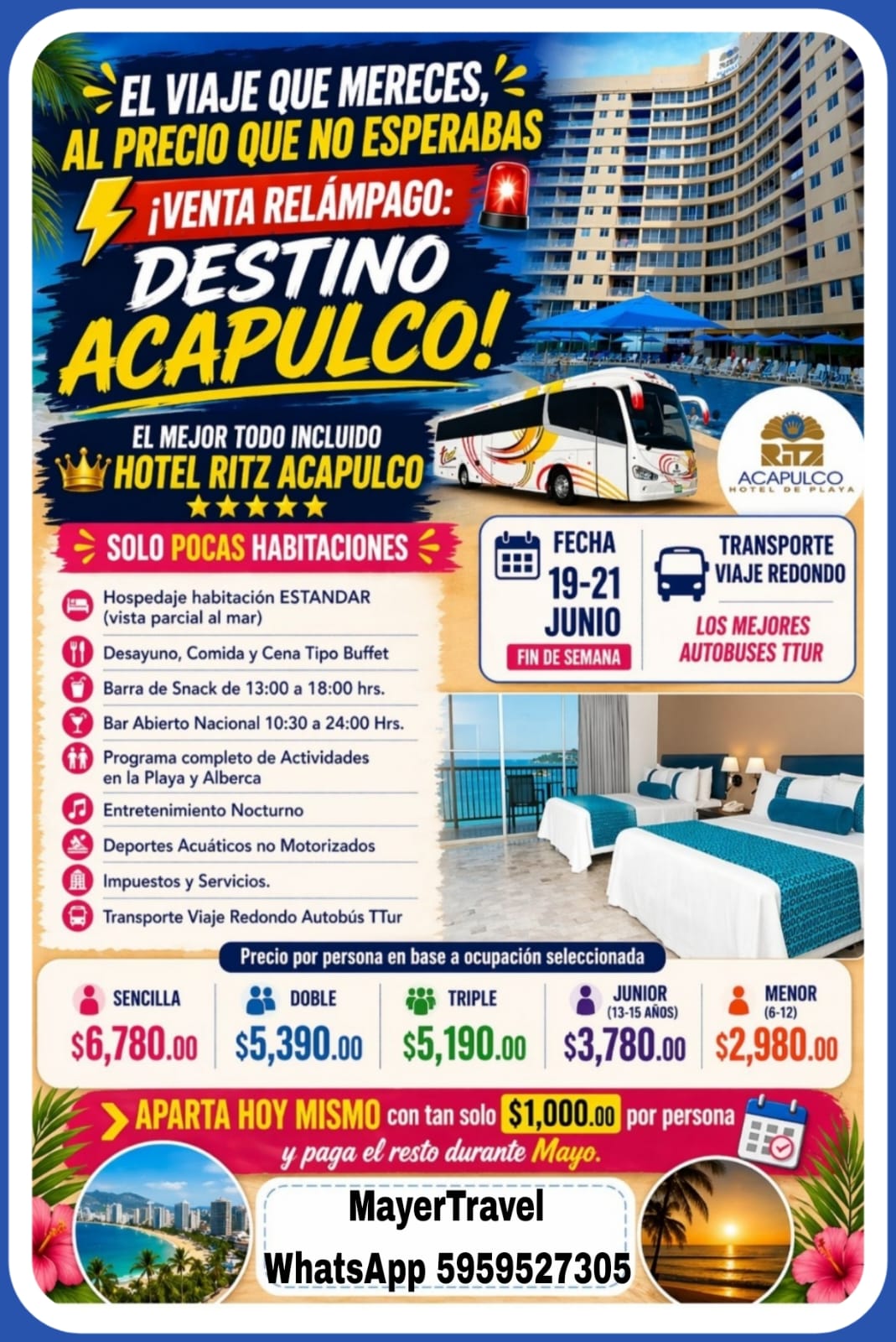 Paquete Hotel Ritz Acapulco